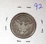 1892 Barber Quarter - Great Collector’s Find