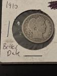 1910 Barber Quarter 25c with Nice Details