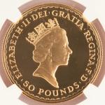 1987 UK Britannia 1/2 Oz Gold Proof Coin