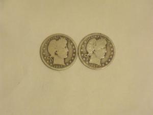 1907 & 1907-O Barber Quarters Set (2 Coins)