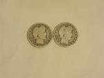 1907 & 1907-O Barber Quarters Set (2 Coins)