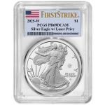 2025-W Proof Silver Eagle Laser Beam Privy PCGS