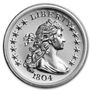2 oz High Relief 1804 Dollar Silver Round