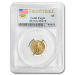 1/10 oz American Gold Eagle Coin - MS-70