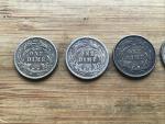 Barber Head Silver Dimes - 5 Unique Dates