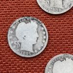 1897-1900 Barber Quarters 4 Coin Set