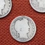 1897-1900 Barber Quarters 4 Coin Set