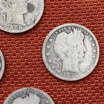 1897-1900 Barber Quarters 4 Coin Set