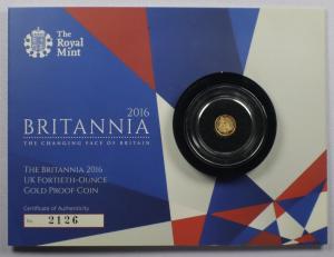 2016 Great Britain 50p Gold Britannia Coin