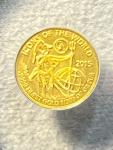 2015 1/200 oz Gold Rwanda Francs Coin