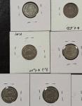 Ten Barber Dimes 90% Silver Circulated 1899-1916