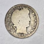 1898-P Barber Silver Quarter 25C