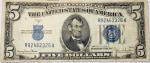 1934 D $5 Blue Seal Silver Certificate Note