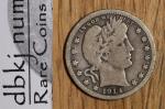 1914 D Liberty Head Barber Silver Quarter 25¢