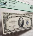 1953 Blue Seal $10 Silver Certificate PCGS 58PPQ