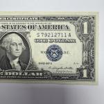 1957B Blue Seal Consecutive Pair $1 Silver Certificates