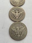 Set of 3 Barber Quarters