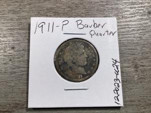 1911 Barber Silver Quarter - Philadelphia Mint