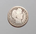 1908-D Barber Quarter 25c 90% Silver Bullion