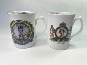 Queen Elizabeth II Golden Jubilee Mugs Set