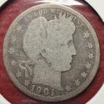 Set of 6 Barber Quarters - Mixed Dates