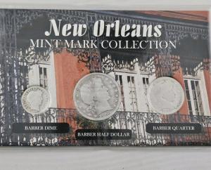 New Orleans Mint Barber Dime, Half Dollar, Quarter Set
