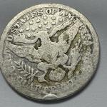 1899 Barber Quarter 90% Silver Coin - Philadelphia