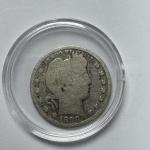1899 Barber Quarter 90% Silver Coin - Philadelphia