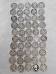 Barber Dime Roll - 50 Coins, 90% Silver