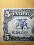 1899 $5 Silver Certificate Indian Chief Note