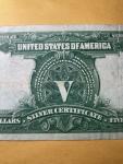 1899 $5 Silver Certificate Indian Chief Note