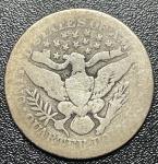 1901 Barber Quarter - 0.1808oz Silver