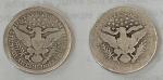 1899 & 1905 Barber Quarters 90% Silver Set
