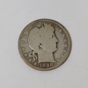 1898-O Barber Quarter Coin