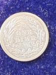 1916 Barber Dime - Matte Silver with Great Detail
