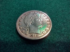 1912 Barber Silver Quarter with Stunning Eye Appeal