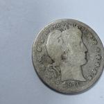 1916 Silver Barber Quarter 25C Coin