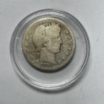 1916 Silver Barber Quarter 25C Coin