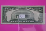 1953 Blue Seal $5 Silver Certificate Bill