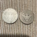 Barber Quarter Silver Coins Lot - 1903 & 1908