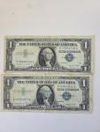 1957A Blue Seal Silver Certificate Note - 2/$1