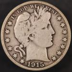 1915 D Barber Half Dollar from Old Collection