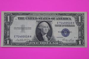 1935 One Dollar Silver Certificate Blue Seal Note