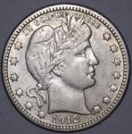 1912 S Barber Silver Quarter