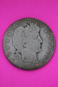 1904 O Barber Liberty Silver Quarter - Scarce