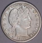 1912 S Barber Silver Quarter