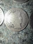 Set of 6 Barber Dimes 90% Silver Coins