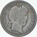 1906-O Barber Dime 90% Silver Coin
