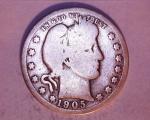 1905 Barber Quarter 25C - Classic Collectible Coin