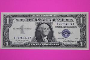 1957 $1 Silver Certificate Blue Seal Note